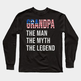 Grand Father Liberian Grandpa The Man The Myth The Legend - Gift for Liberian Dad With Roots From  Liberia Long Sleeve T-Shirt